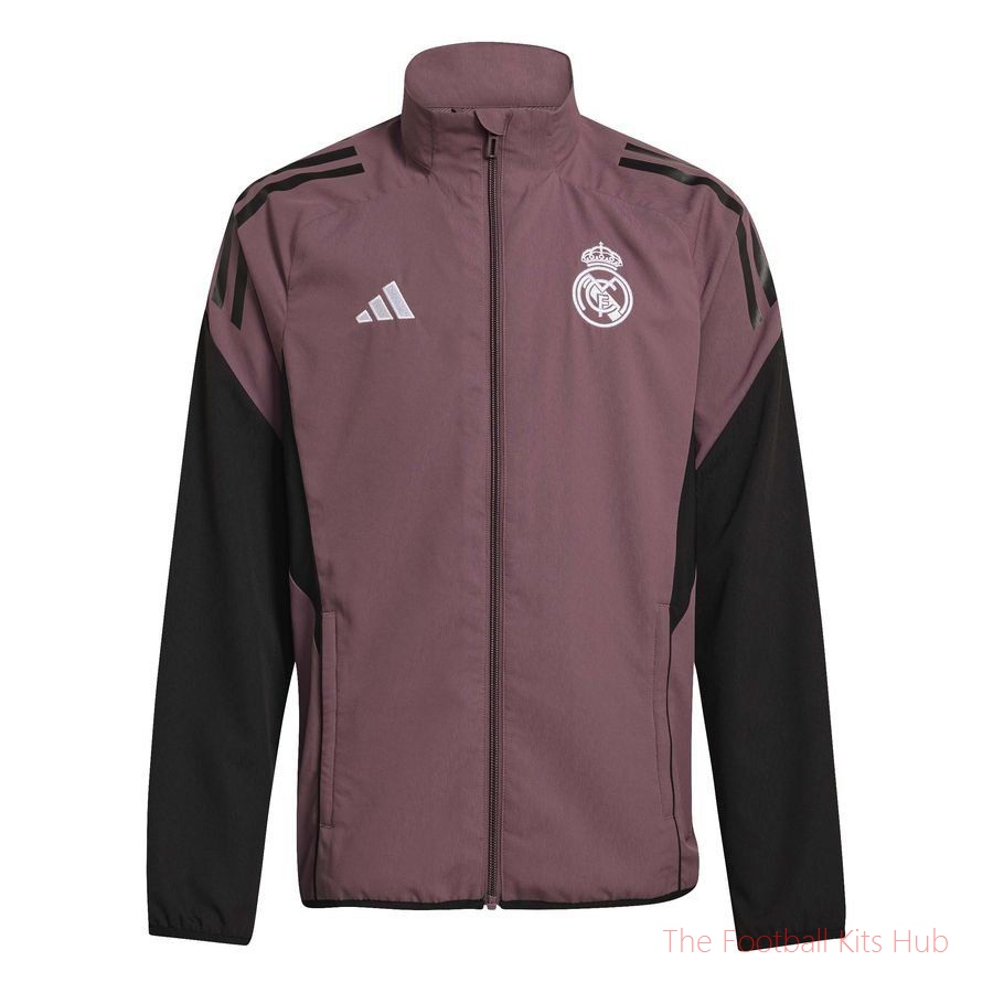 Real Madrid Training Jacket Presentation Tiro 25 - Purple/Black Kids