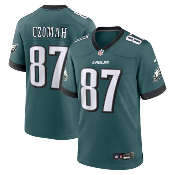Men's Philadelphia Eagles C.J. Uzomah Nike Midnight Green ...