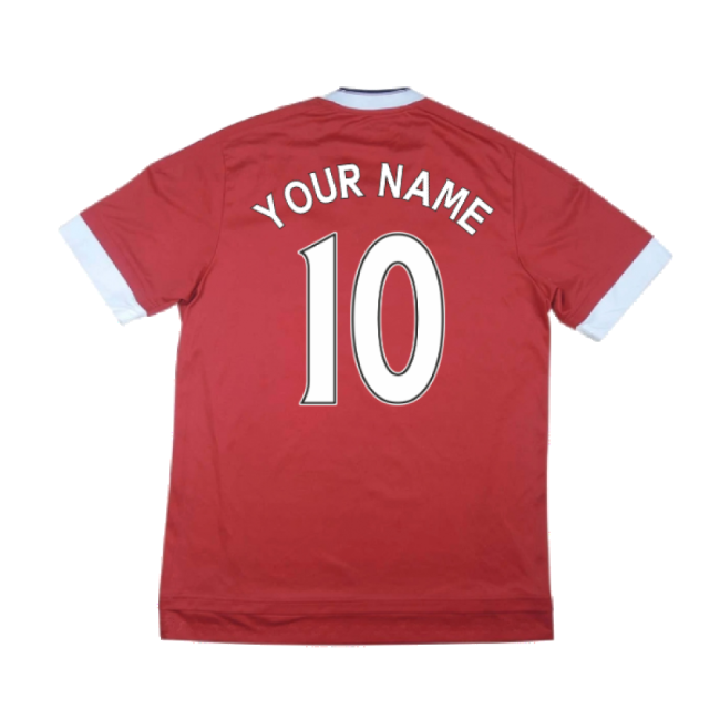 Manchester United 2015-16 Home Shirt (Mint) (Your Name)
