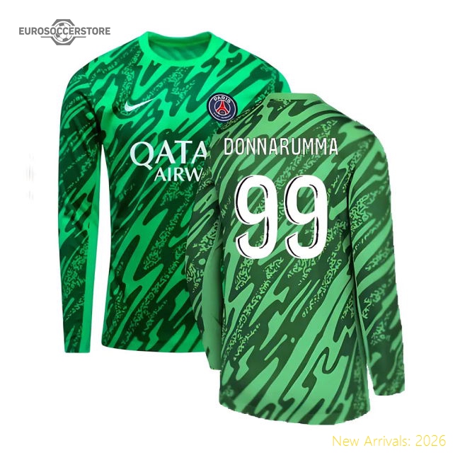 Teams,Psg Psg Home Club 2024-2025 Kit Goalkeeper Shirt (Green)