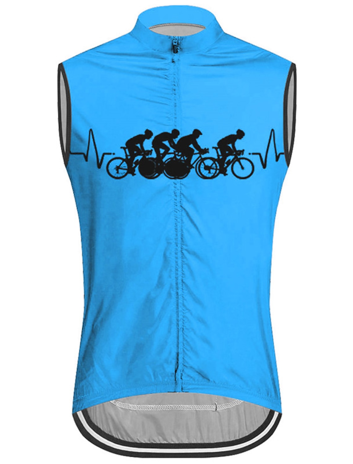Men's Cycling Vest Cycling Jersey Graphic Funny Sleeveless Bike Vest / Gilet Jersey Top with 3 Rear Pockets Mountain Bike MTB Road Bike Cycling Quick Dry Back Pocket Moisture Wicking Breathable Sports
