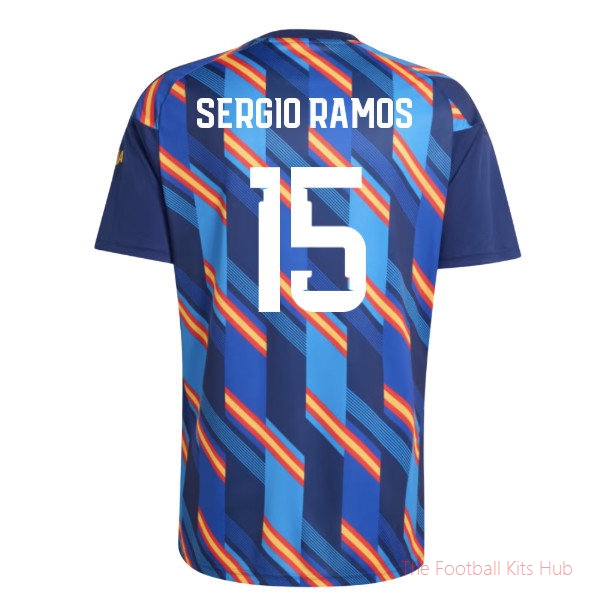 Breathable Spain 2026-2027 Home Pre-Match Shirt (Sergio Ramos 15)