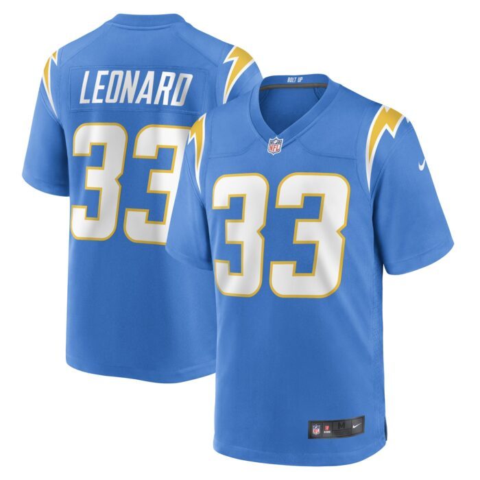 Men's Los Angeles Chargers Deane Leonard Nike Powder Blue ...