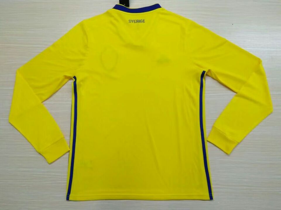 Official Sweden Home 2018 World Cup LS Soccer Jersey Shirt