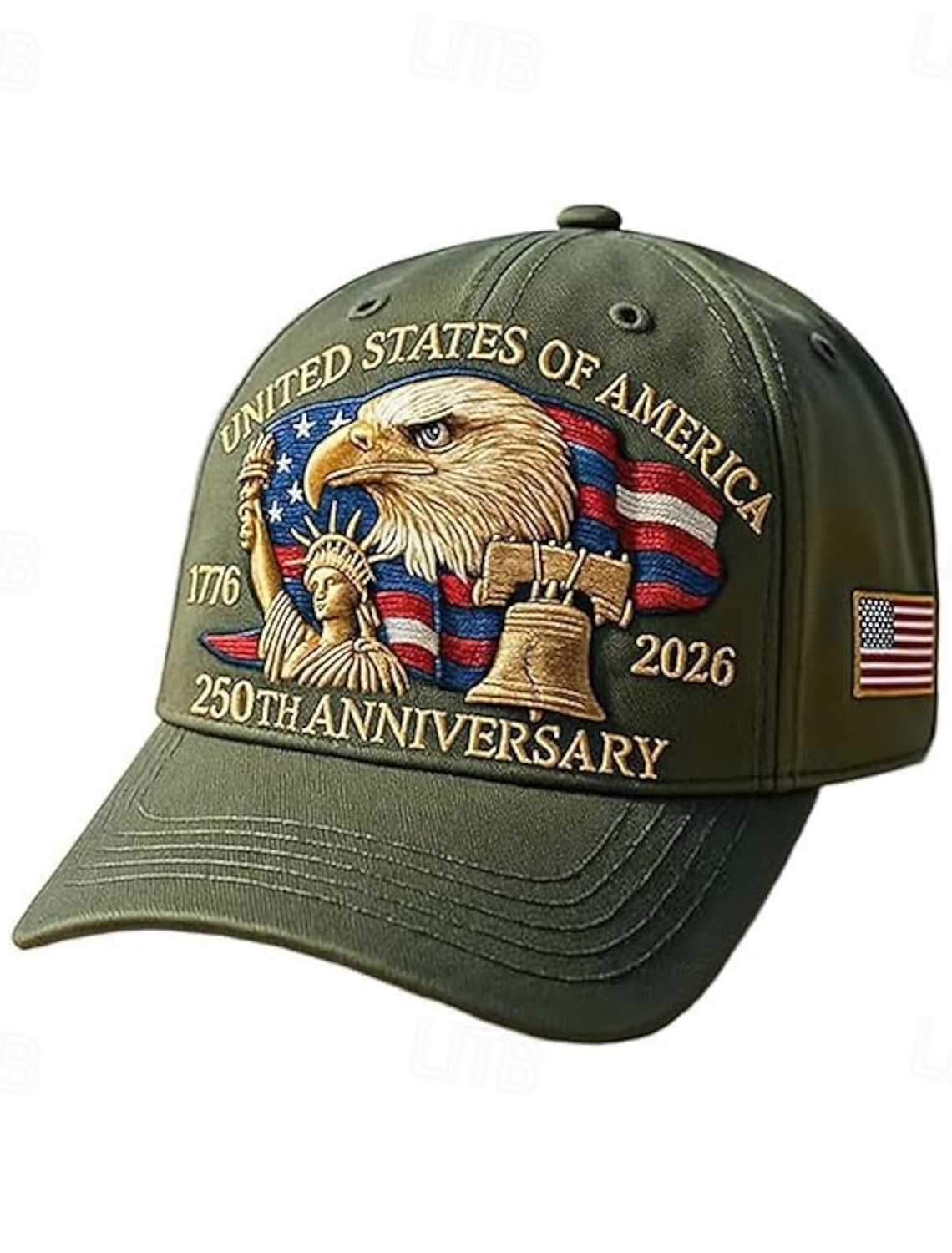 4th of July 2026 250th Memorial Day Men's 3D Print US Flag Crew Neck Short Sleeve T-Shirt Daily Street