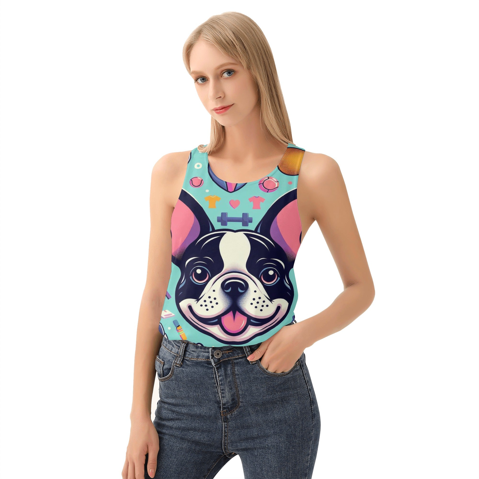 French Bulldog Lover Coco Women Tank Tops Comfy Casual Apparel