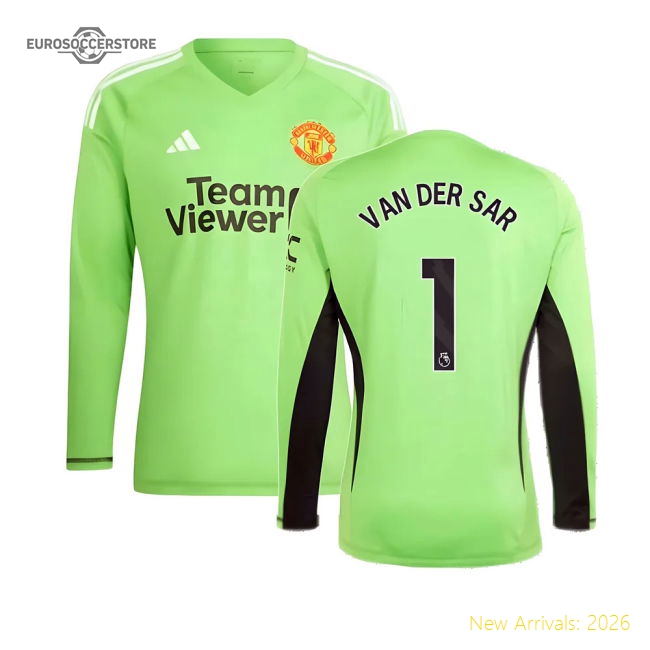 Solar Green VAN DER SAR 1 2023-2024 Man Utd Home Premium Goalkeeper