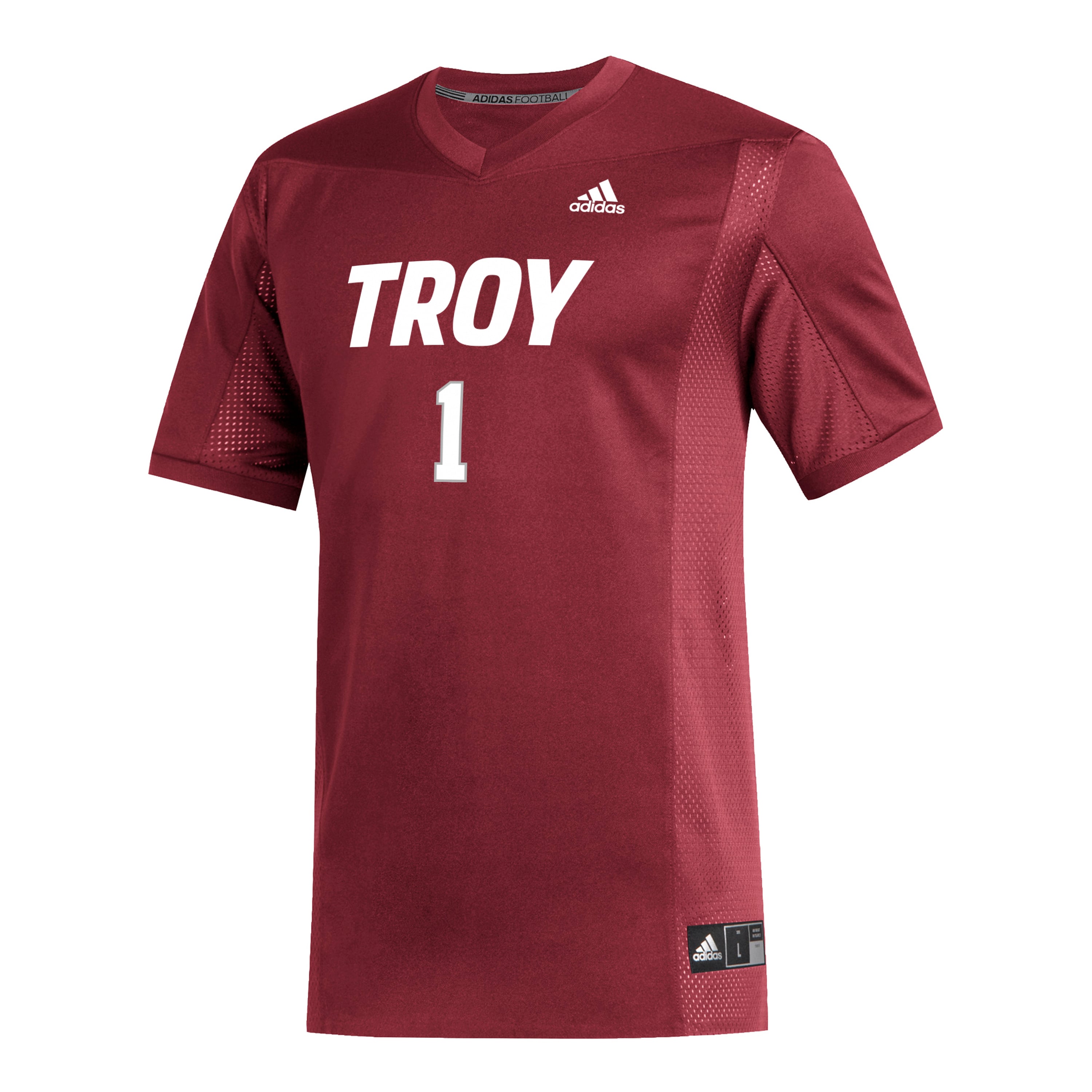 Men's #1 Cardinal Troy University Trojans Football Jersey