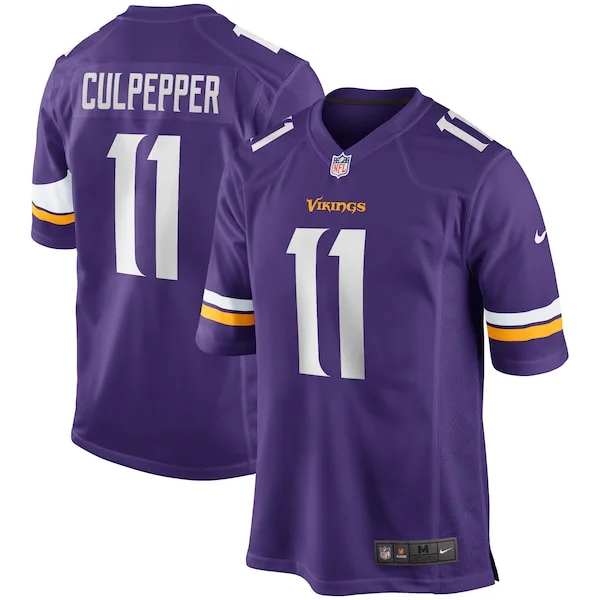None Game NFL Jersey - Purple | Authentic Football Apparel | NFL Footb