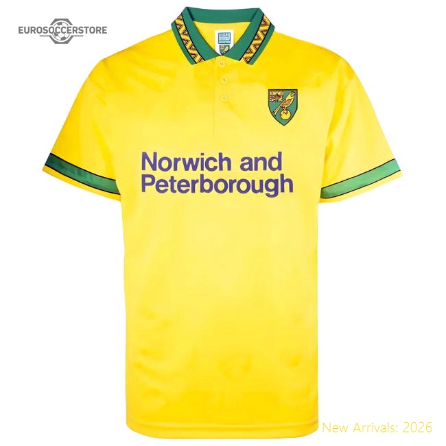 Norwich 1994 Home Retro Football Shirt (pukki 22) - Authentic Design
