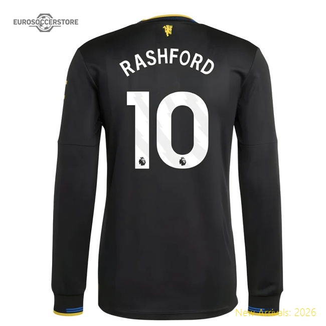 2025-2026 Man Utd Authentic Long Sleeve Third Shirt (rashford 10)