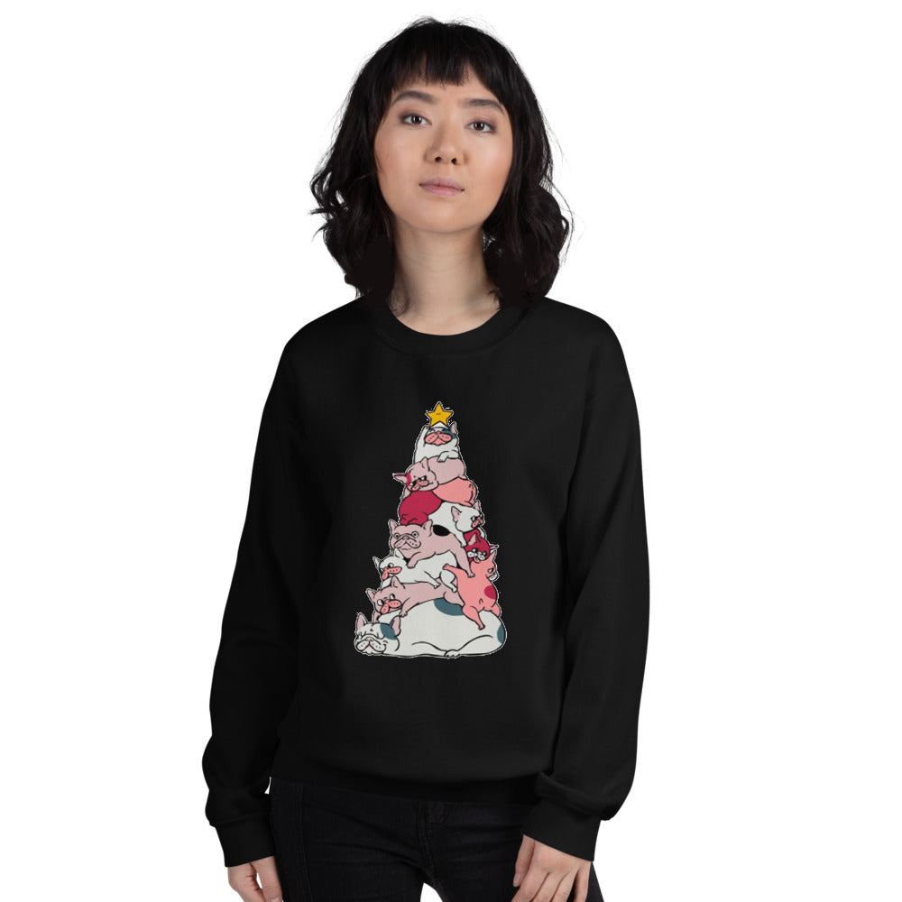 French Bulldog Frenchie Tree Unisex Sweatshirt Practical Pet Supply