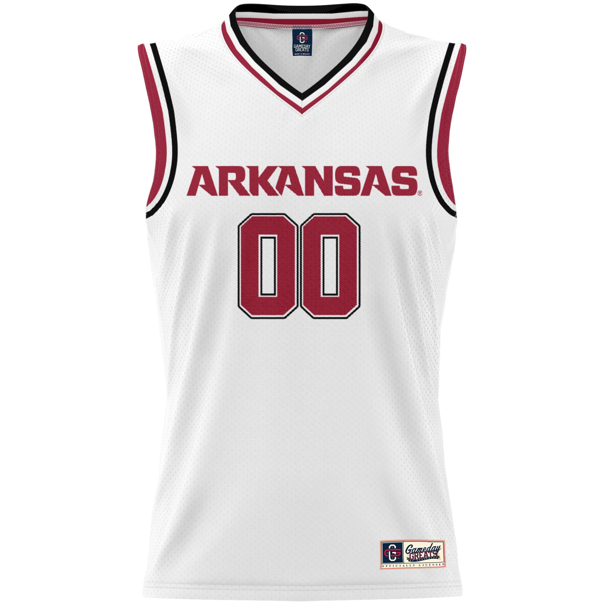 [DDG] Arkansas Razorbacks GameDay Greats Youth NIL Pick-A-Player Lightweight Women's Basketball Jersey - White