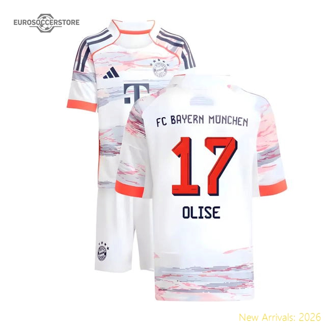 Bayern Munich Olise Away Match Jersey Comfortable Breathable