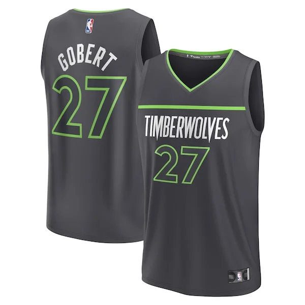 Rudy Gobert MIN Replica Jersey - contemporary Basketball - Black