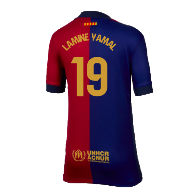 2024-2025 Barcelona Home Shirt - Top Grade Jersey (Lamine Yamal 19) -...