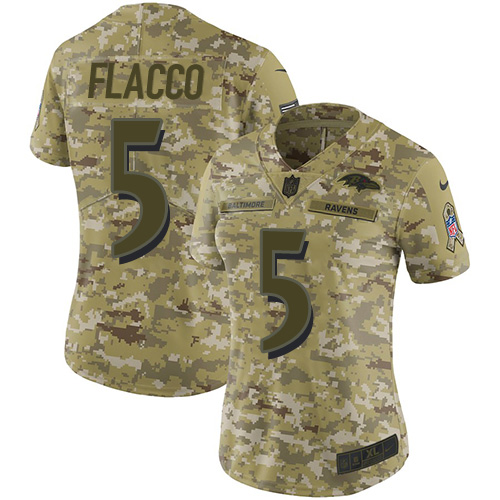 NFL B R Ravens #5 Joe Flacco Team Color Limited Jersey - Authentic ...