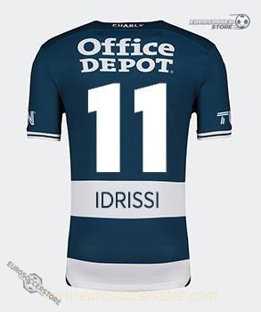Pachuca's 24-25 Season Home Jersey Featuring Idrissi, Number 11
