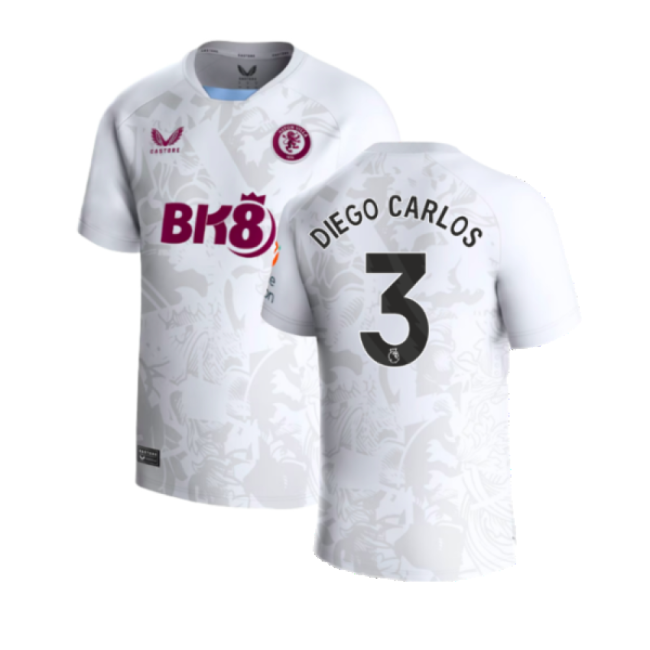 First-class Aston Villa Away Diego Carlos Jersey 2023-2024