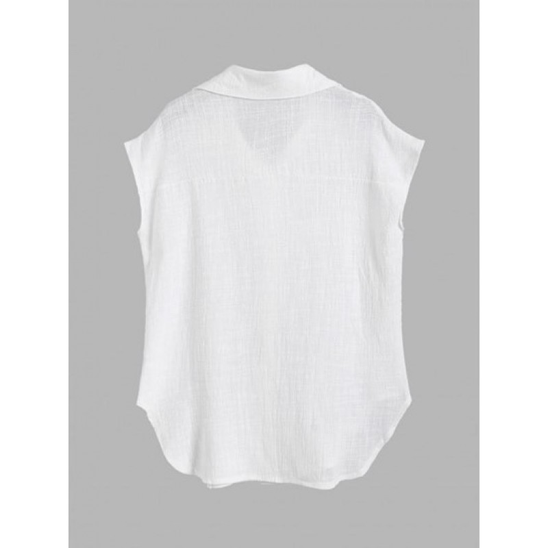 Button Up Vest Shirt MC3604