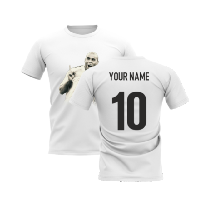 Quality Ronaldo R9 Legend T-Shirt (White) (Your Name) Premium
