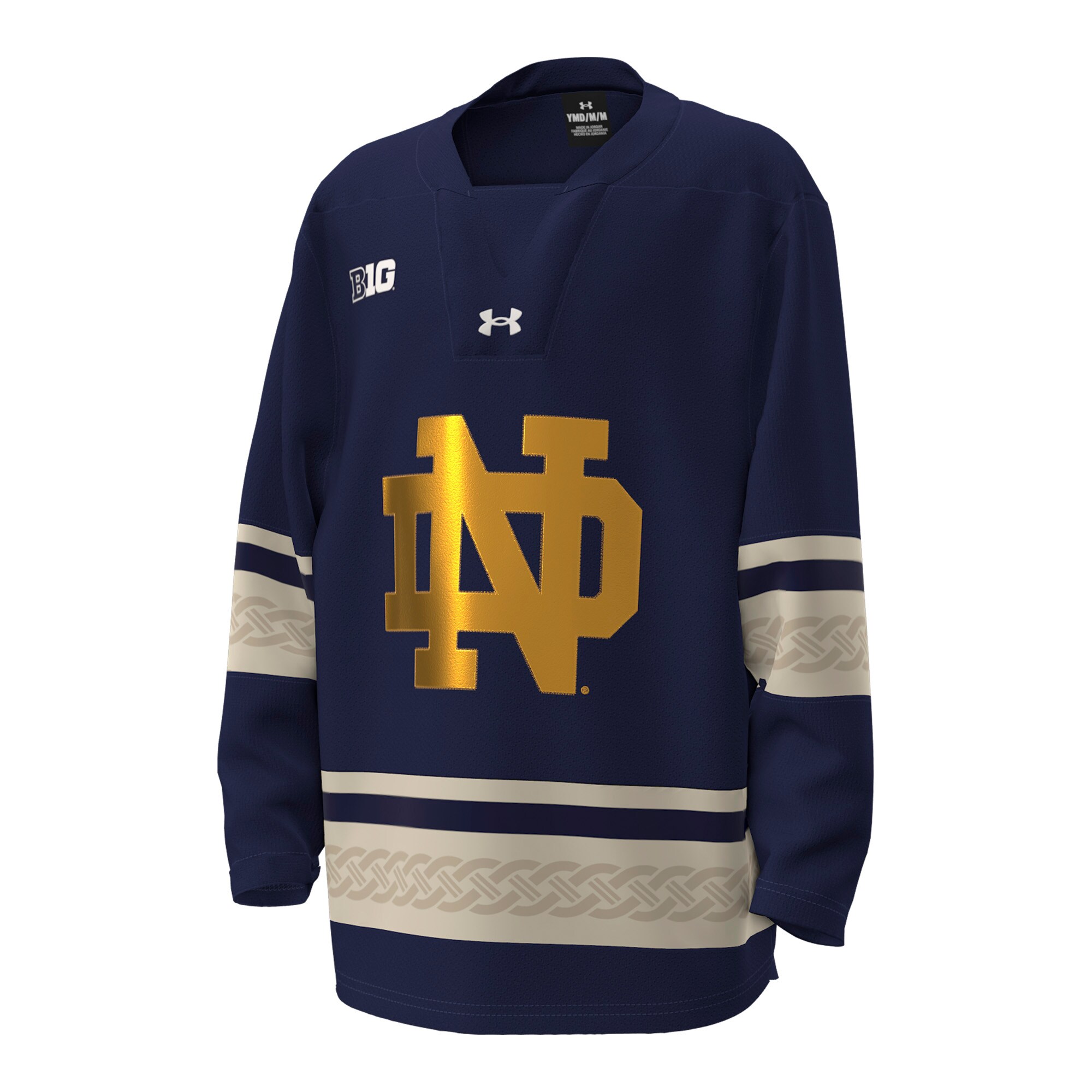 [NJP] Notre Dame Fighting Irish Youth Alternate Replica Hockey Jersey - Navy