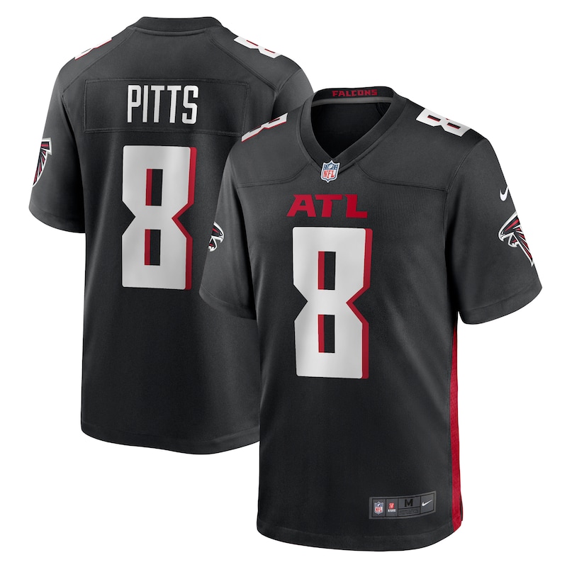 None Kyle Pitts Team Captain ATL Falcons Premium-Quality Jersey