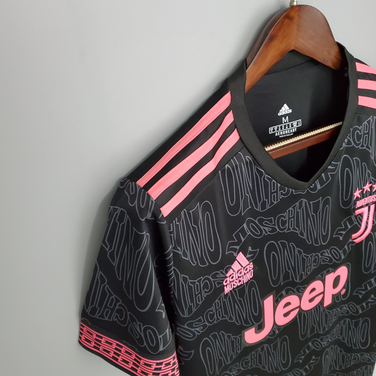 21-22 JUVENTUS BLACK CONCEPT SOCCER SHIRT JERSEY - Official Replica