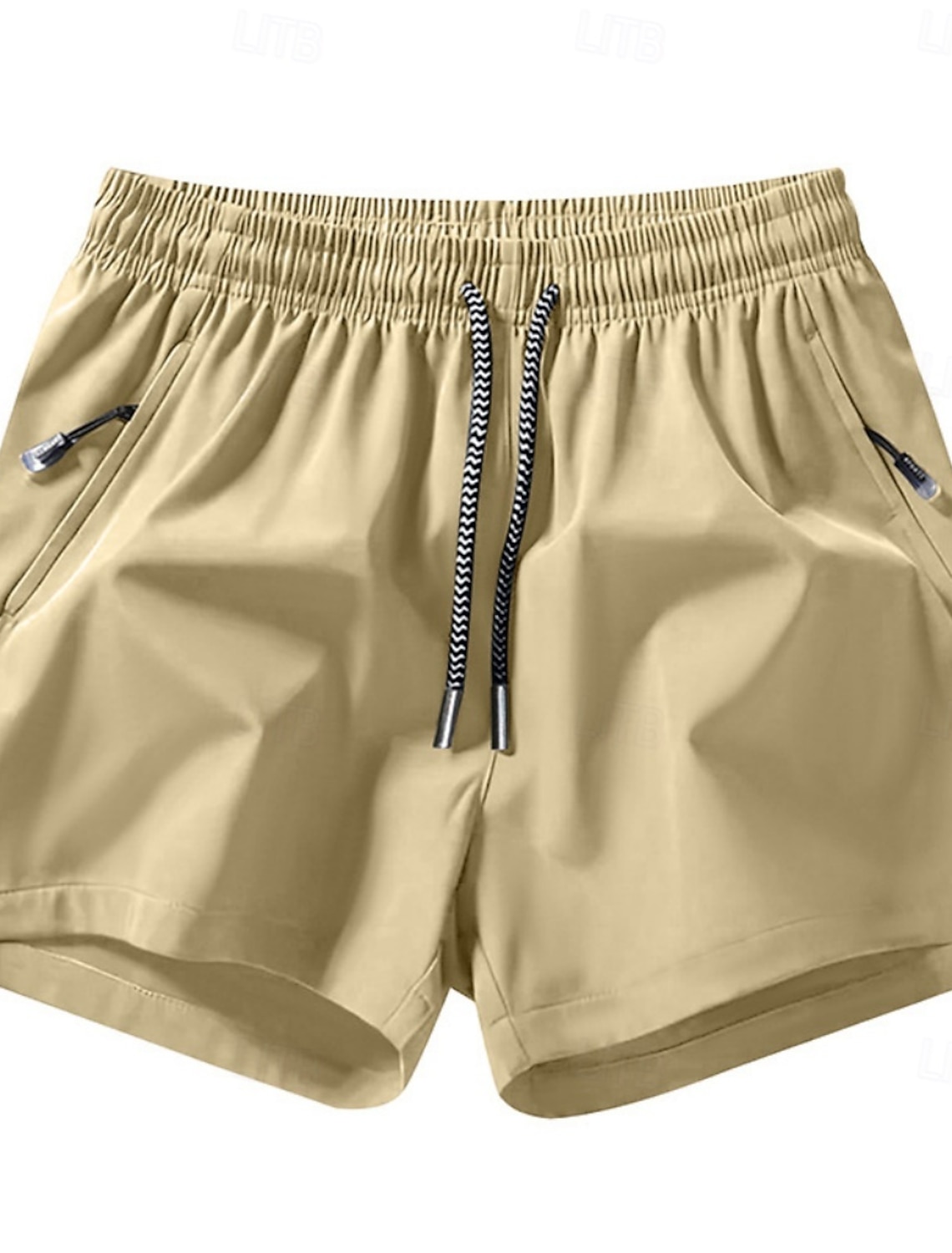 Men's Shorts Summer Shorts Beach Shorts Casual Shorts Athletic Short Drawstring Pocket Elastic Waist Plain Quick Dry Breathable Short Outdoor Beach Running Fashion Sport Blue Black Micro-elastic