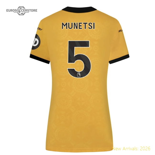 Elegant Womens Football Team Munetsi Jersey 2025-2026 Lightweight