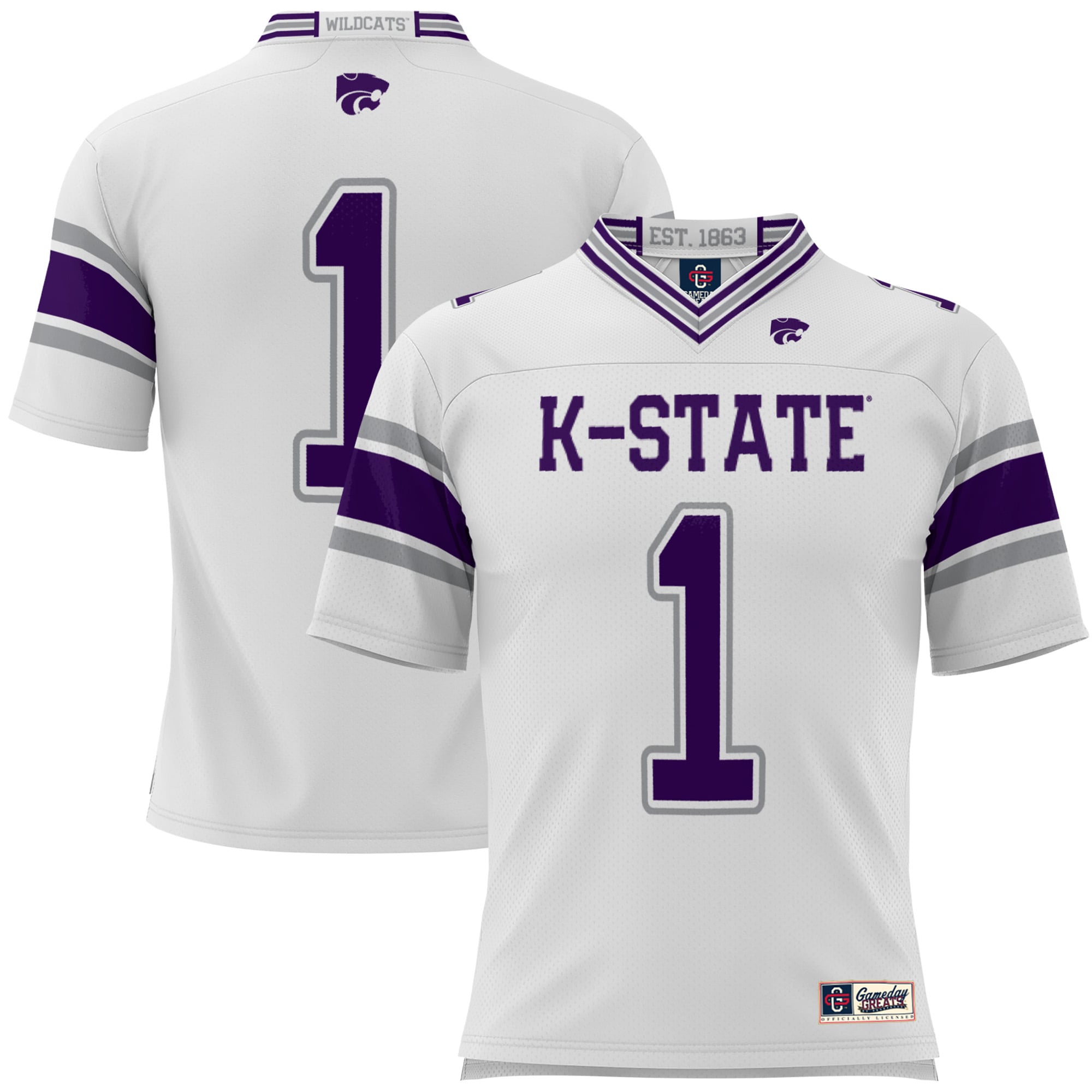 [NJP] Kansas State Wildcats GameDay Greats Youth Football Jersey - White