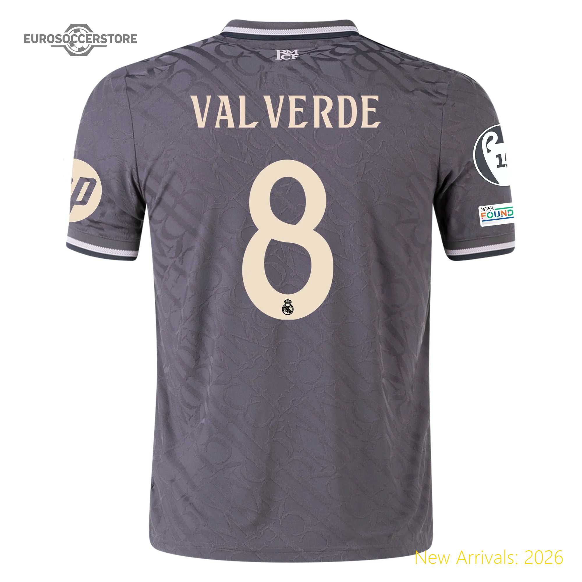 Officially Licensed Modern Design Men Rma Team Durable Third Jersey