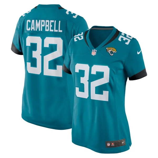 None Tyson Campbell Game Jersey - Teal | NFL Player Jersey | NFL Footb