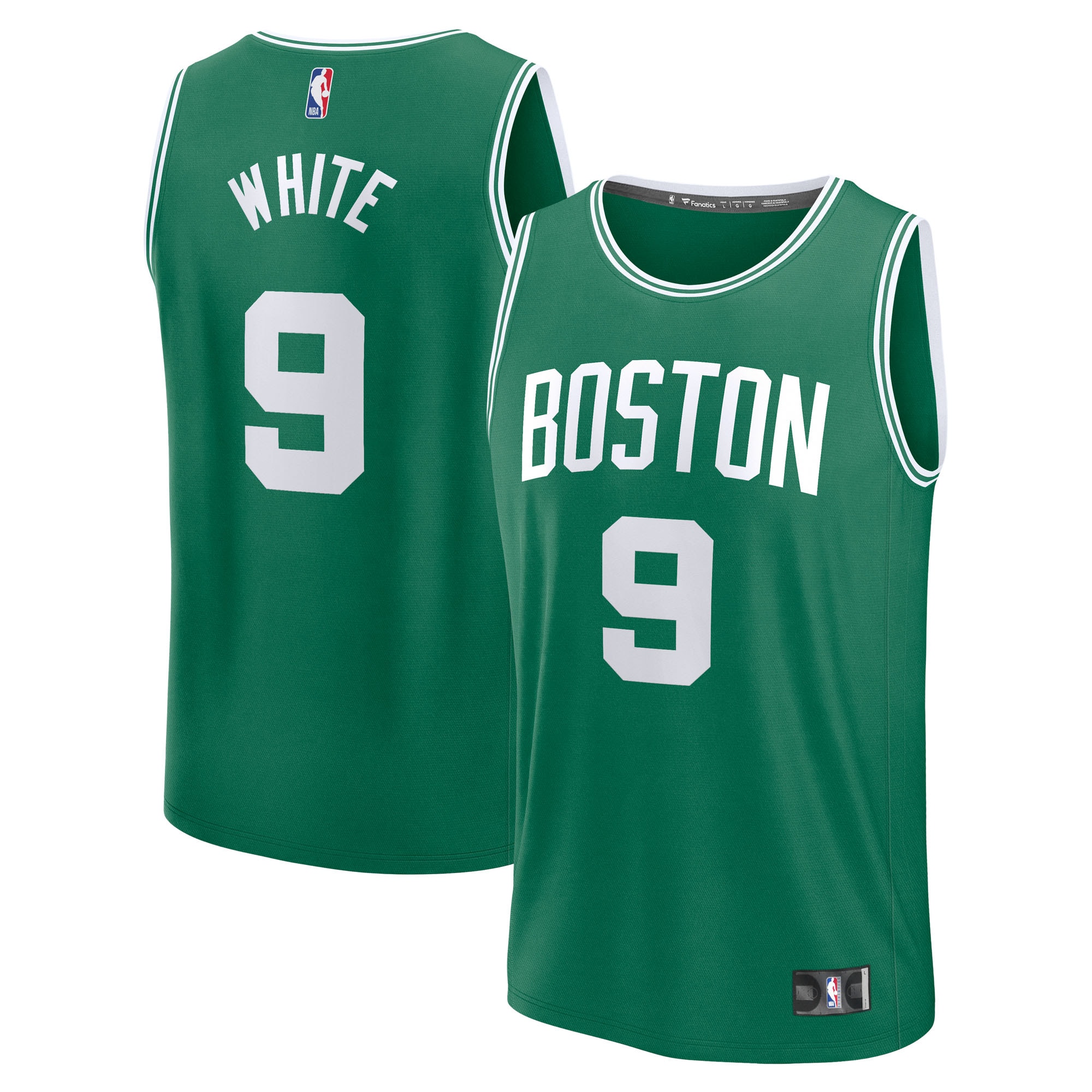 [JED] Youth Derrick White Boston Celtics Fast Break Replica Player Jersey - Icon Edition - Kelly Green