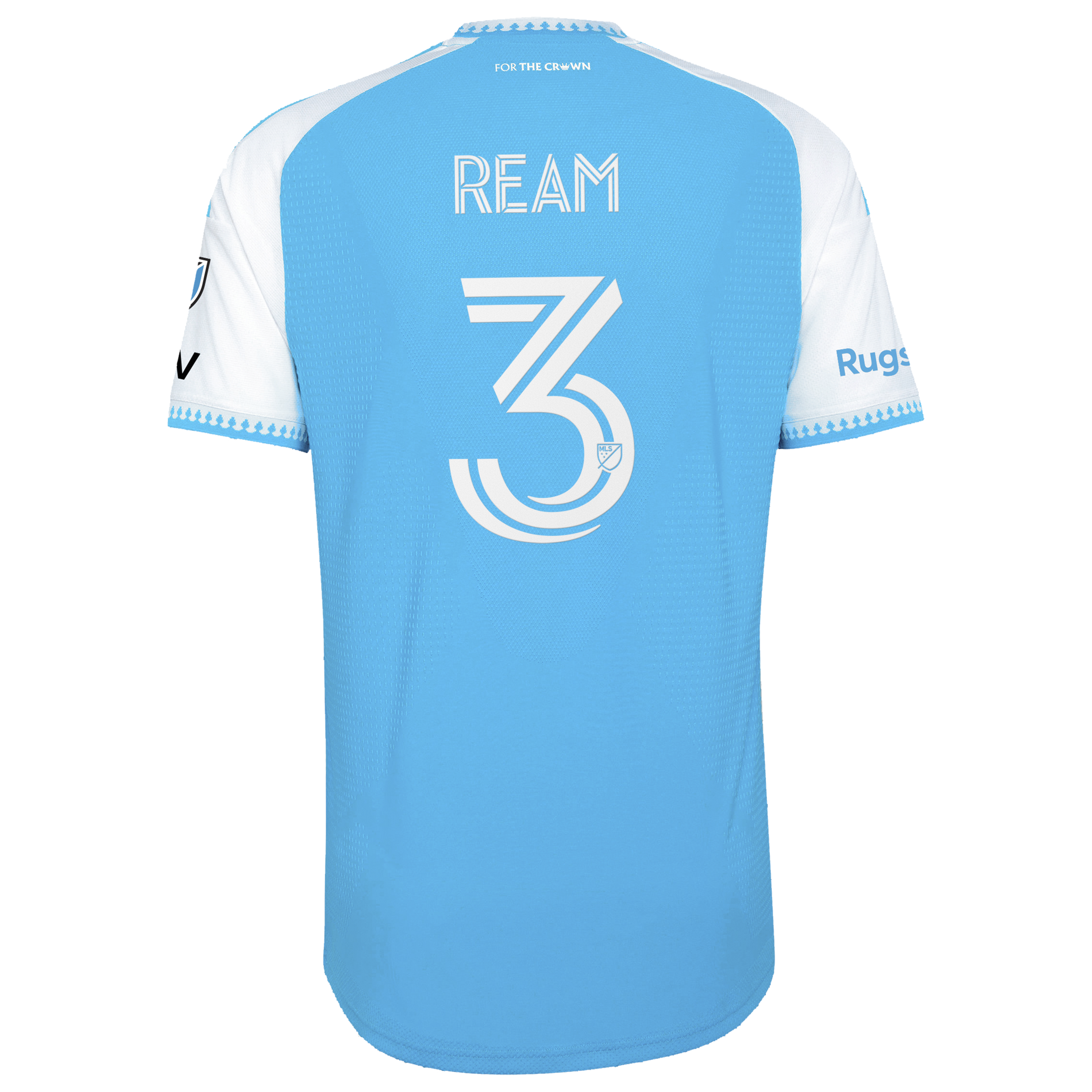 [SJH] Tim Ream Charlotte FC 2026 Carolina Kit: Crowns Up On-Field Authentic Patch Jersey - Blue