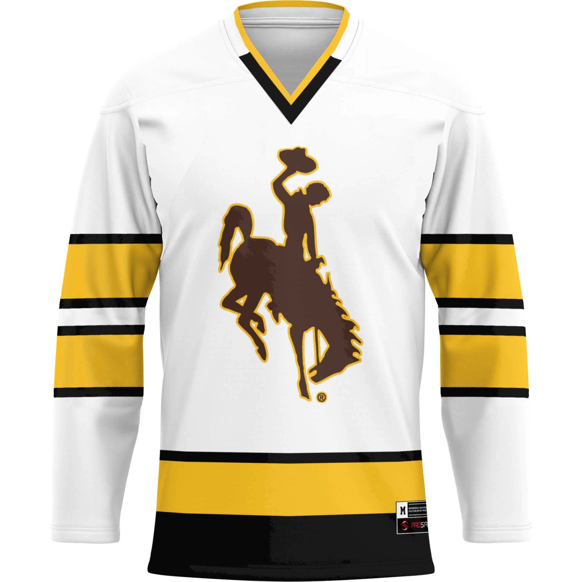 [DDG] Wyoming Cowboys GameDay Greats Hockey Jersey - White