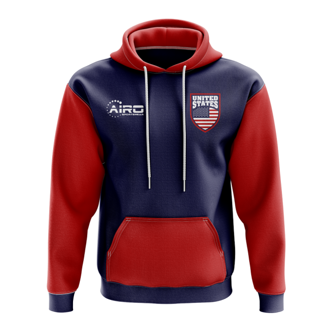 United National Teams States Concept Country Football Hoody (Navy)