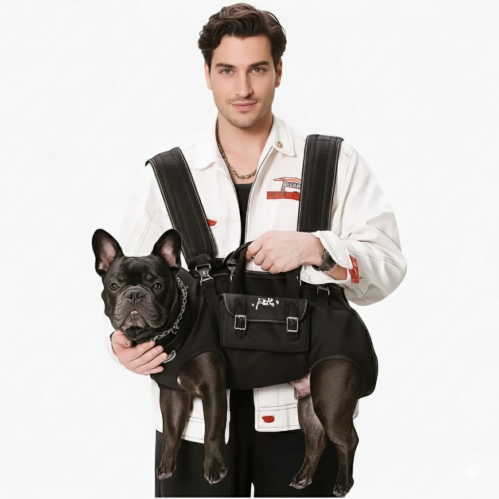 Fashion-Forward Carrypaw Frenchie Side Carry Backpack – Portable Ligh...