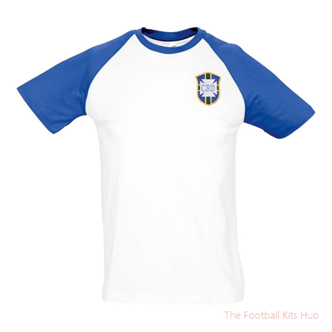 Italy National Team Embroidered Contrast Tee (White)