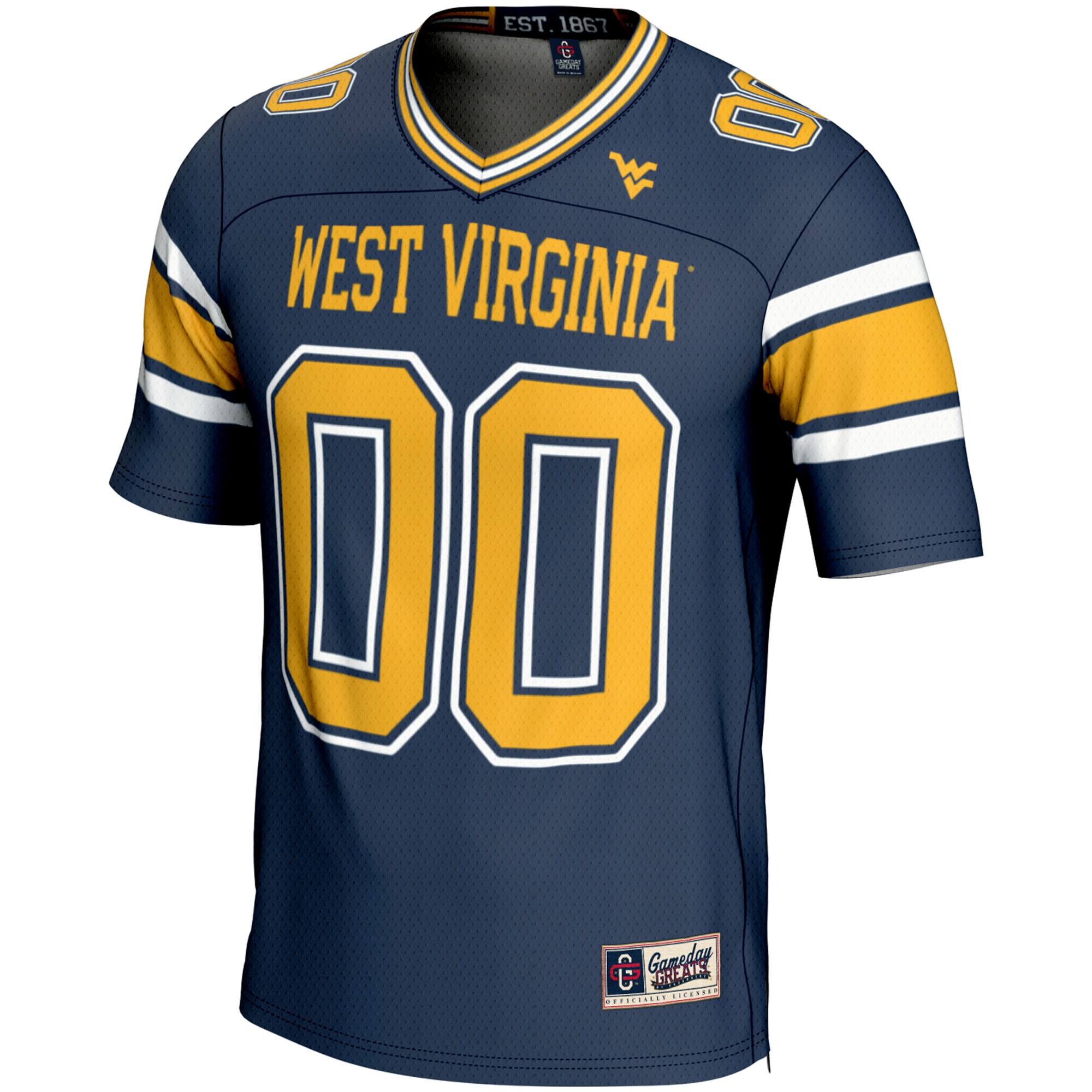 [NJP] West Virginia Mountaineers GameDay Greats NIL Pick-A-Player Football Jersey - Navy