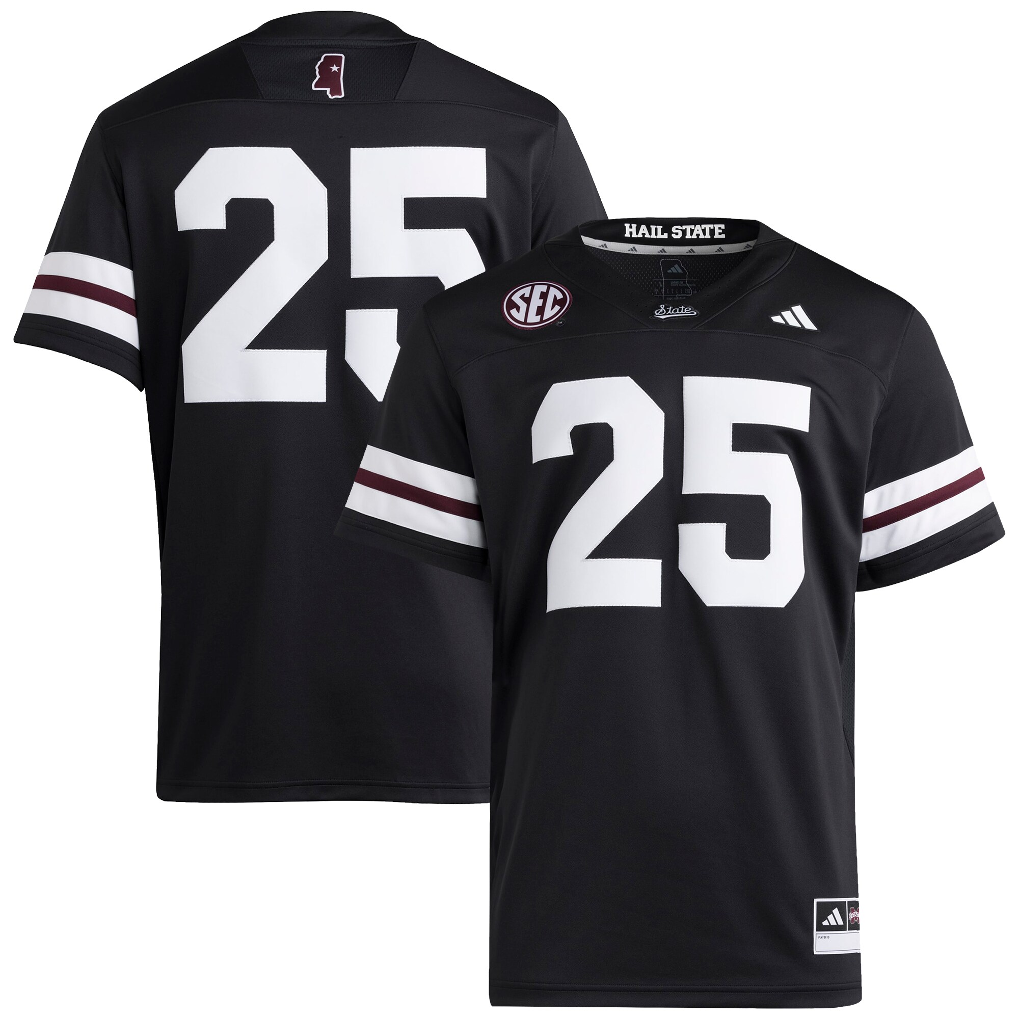 [DDG] Mississippi State Bulldogs Premier Strategy Jersey - Black