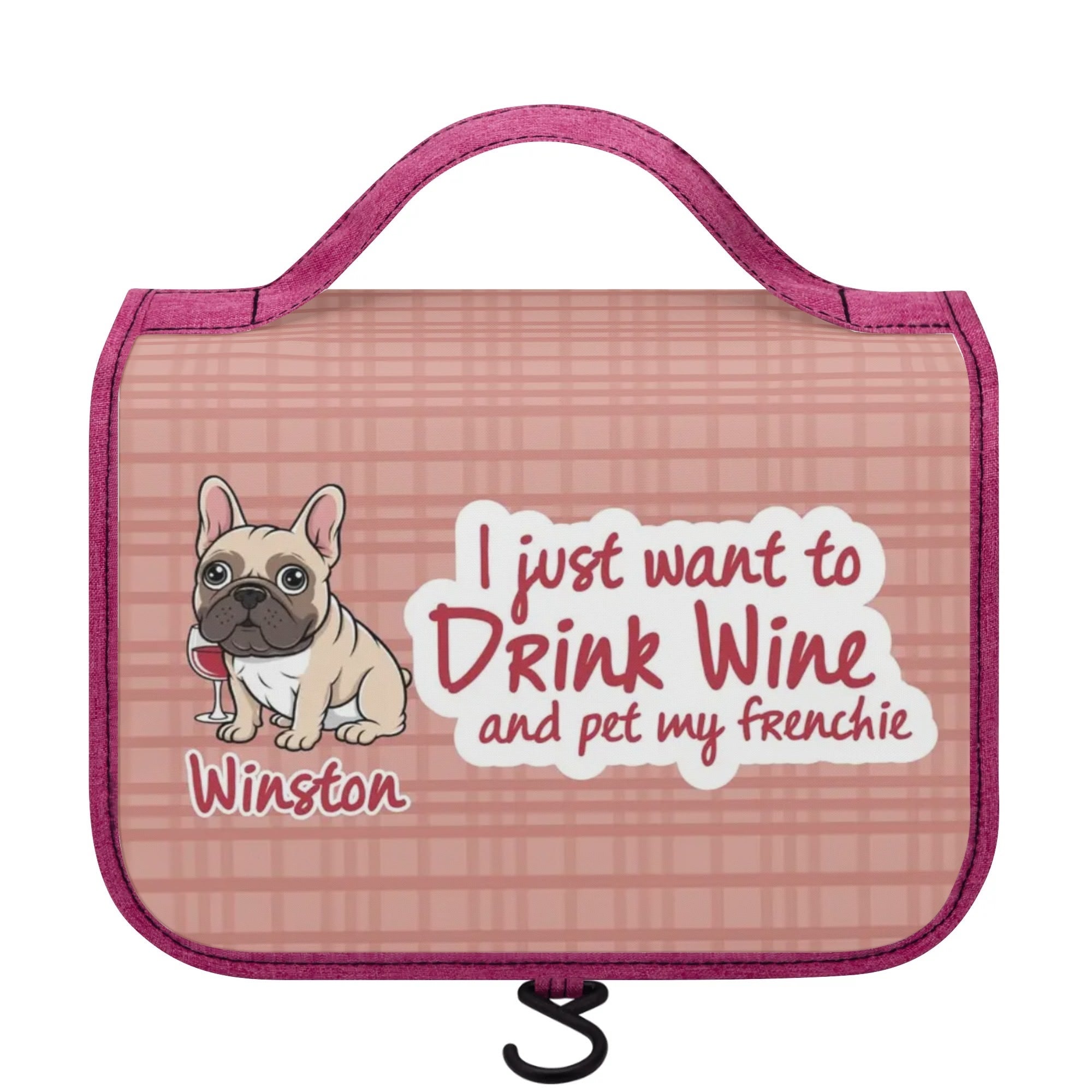 Personalized Cosmetic Travel Bag with Your french Bulldog’s Name