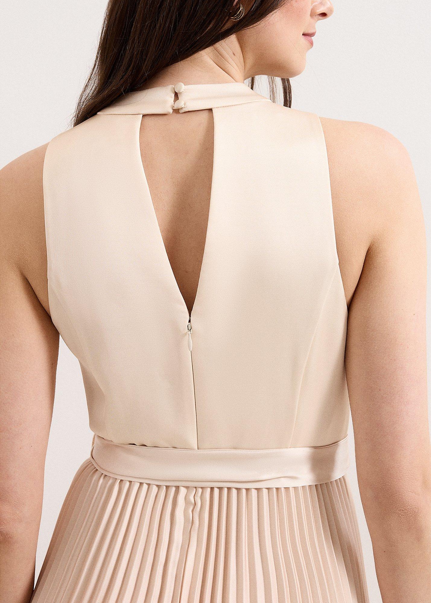 Sloane Orange Cross Front Midaxi Dress