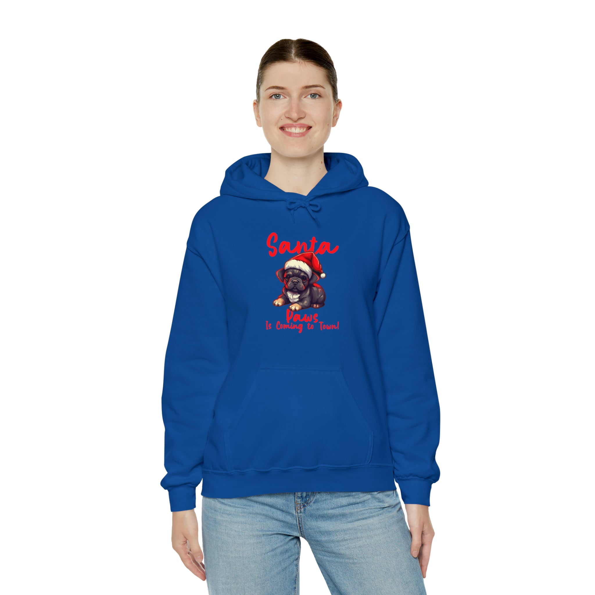 Santa Paws at Town Unisex Hoodie