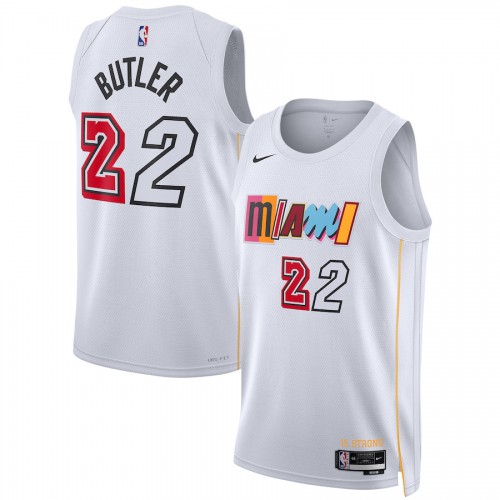 Jimmy #22 MIA Premium Quality NBA Authentic Jersey Athletic
