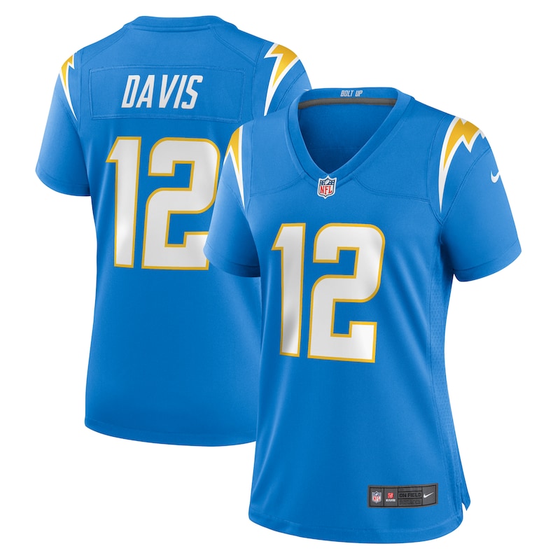 None Derius Davis LA Chargers Stylish Official Jersey for NFL Fans