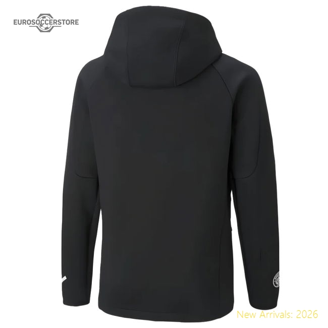 2022-2023 Man City Casuals Hoody Jacket (Black) - Kids