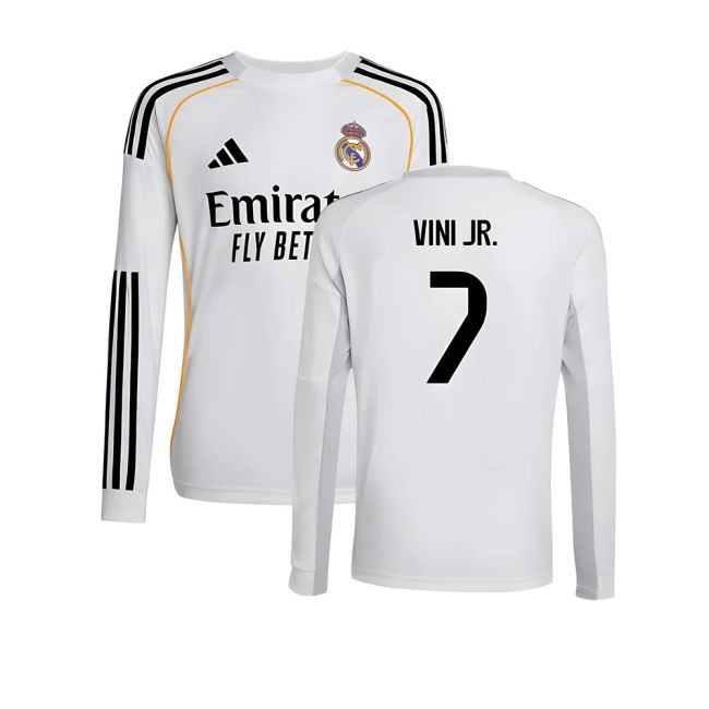 Kids New Real Madrid Home Match Shirt 2025-2026 (1)