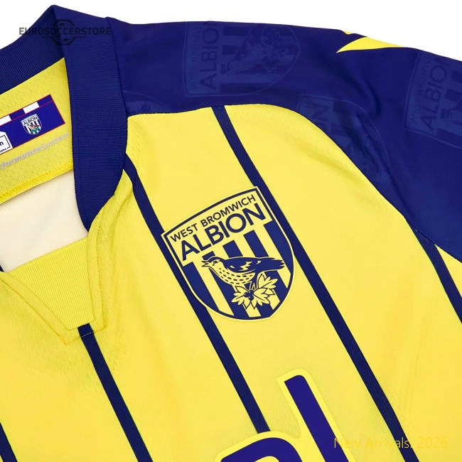 2024-2025 West Brom Wba Albion Away Shirt Fan Edition Player Replica