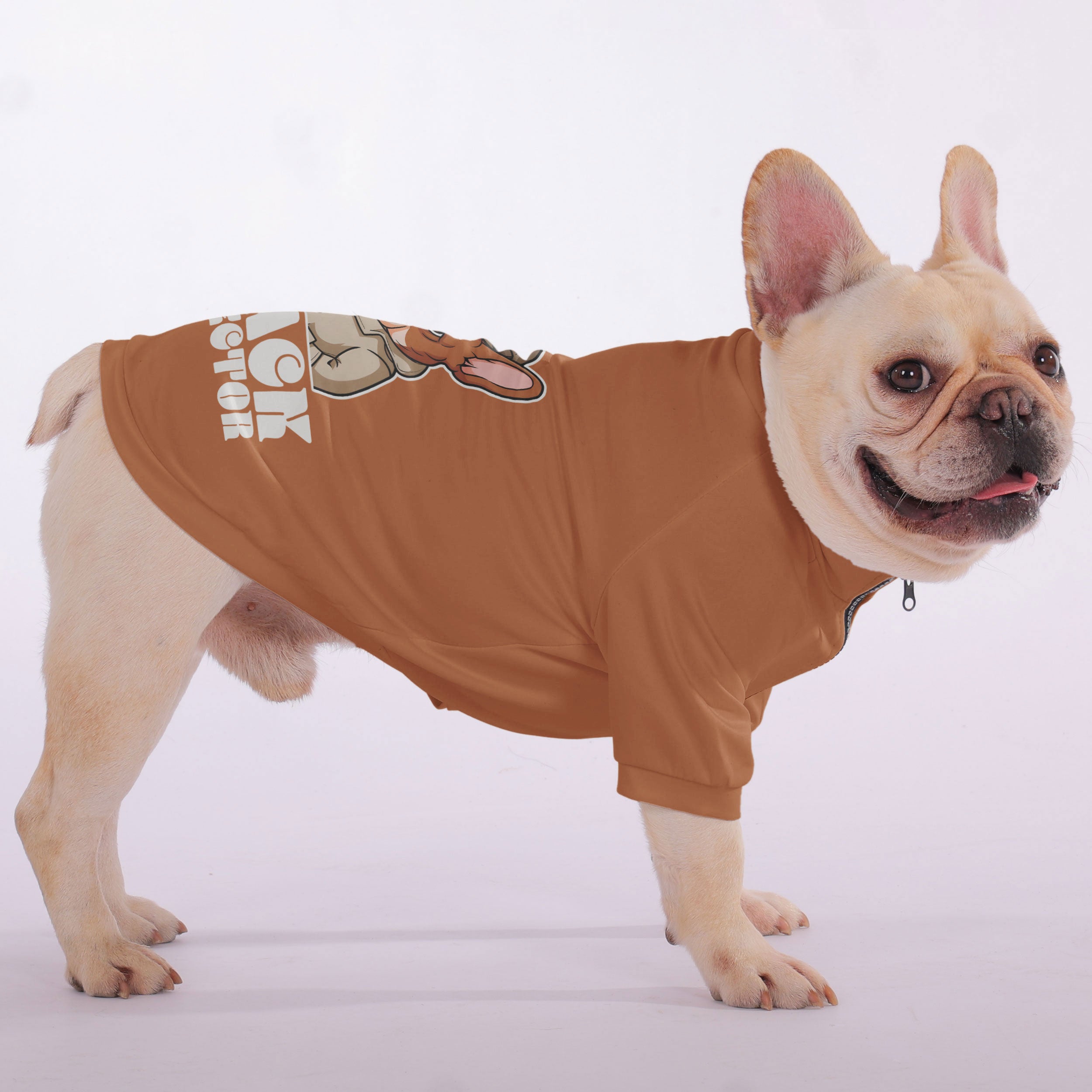 Everyday Snack Inspector - Snuggly Zip-up Sweatshirt For French Bulld...